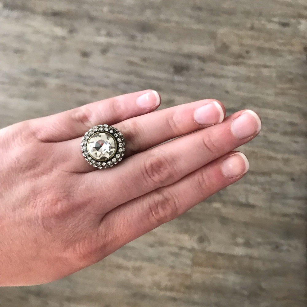 Retro pave Chloe and Isabel ring